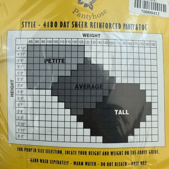 Vtg Sealed Karin Morgan Collection Off Black Tall Day Sheer Pantyhose Prop READ - Picture 5 of 11